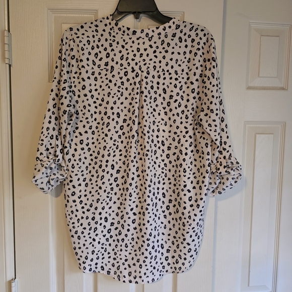 Lush Cream and Black Leopard Print Top - Picture 5 of 5